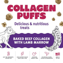 Crunchy Cat Treat - Collagen puffs - Baked Beef Collagen with Lamb Marrow - 0.5 oz - J & J Pet Club - Icelandic+