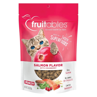 Crunchy Cat Treat - Salmon Flavor with Cranberry - 2.5 oz - J & J Pet Club - Fruitables