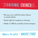 Crunchy Dog Treat - ORIGINAL CRUNCH - with Cheese & Egg - 16 oz - J & J Pet Club - Charlee Bear