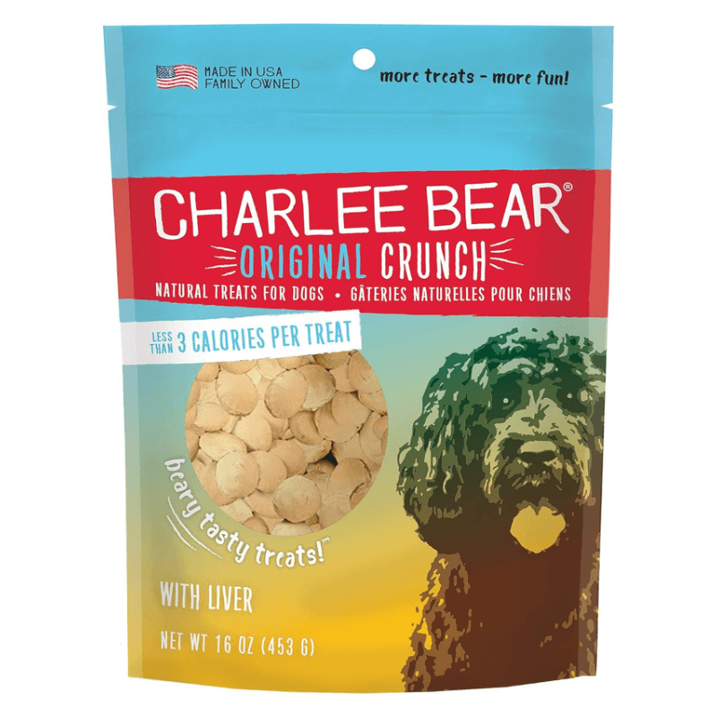 Crunchy Dog Treat - ORIGINAL CRUNCH - with Liver - 16 oz - J & J Pet Club - Charlee Bear