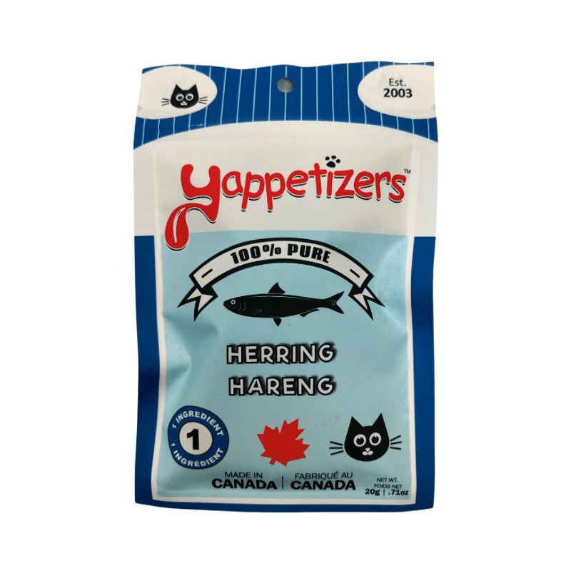 Dehydrated Cat Treat - Herring - 20 g - J & J Pet Club - Yappetizers