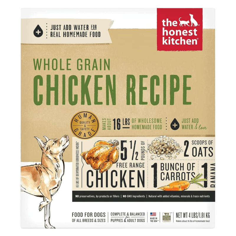 Dehydrated Dog Food - Whole Grain Chicken Recipe - J & J Pet Club - The Honest Kitchen