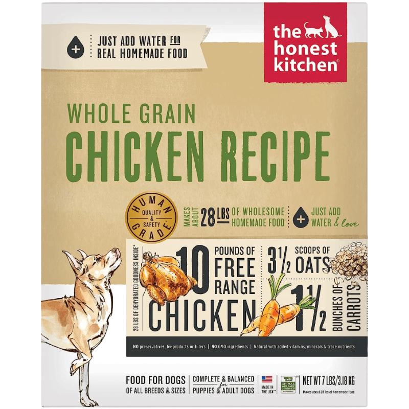 Dehydrated Dog Food - Whole Grain Chicken Recipe - J & J Pet Club - The Honest Kitchen