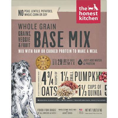 Dehydrated Dog Food - Whole Grain Fruit & Veggie Base Mix - J & J Pet Club - The Honest Kitchen