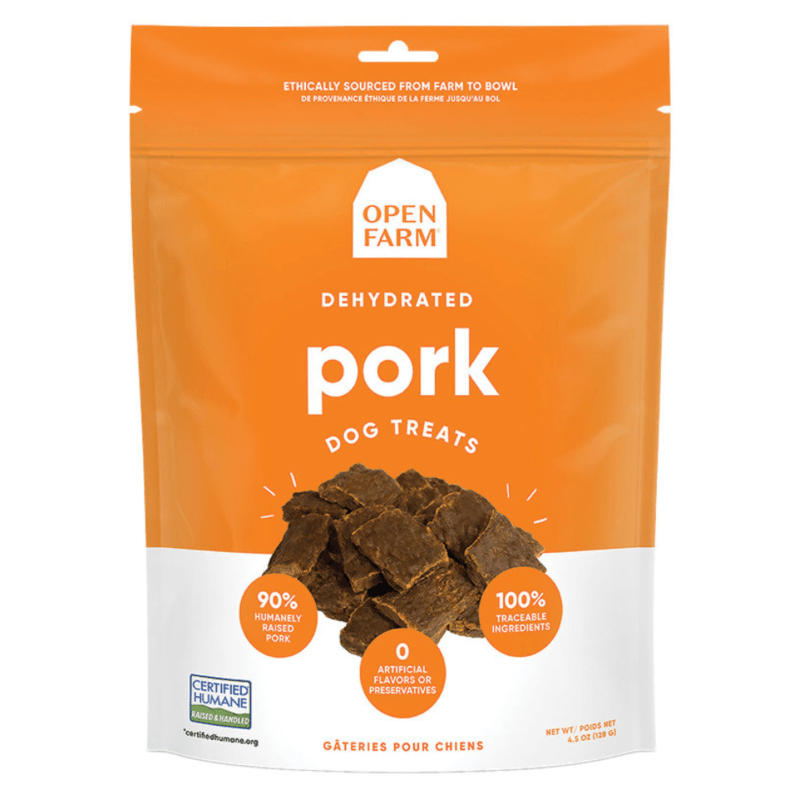 Dehydrated Dog Treat - Pork - 4.5 oz - J & J Pet Club - Open Farm
