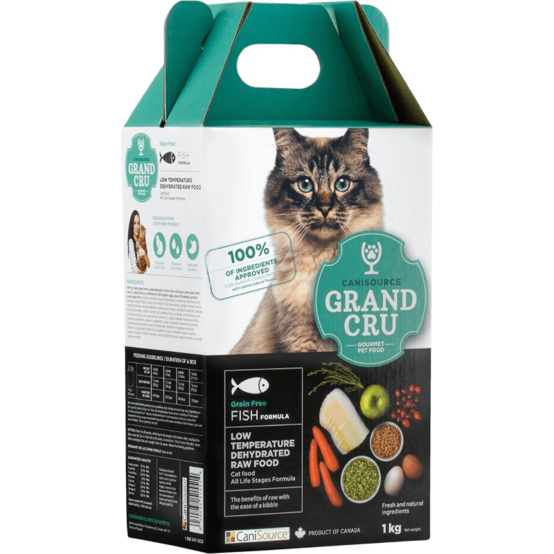 Dehydrated Raw Cat Food - GRAND CRU - Grain Free Fish Formula - J & J Pet Club - Canisource