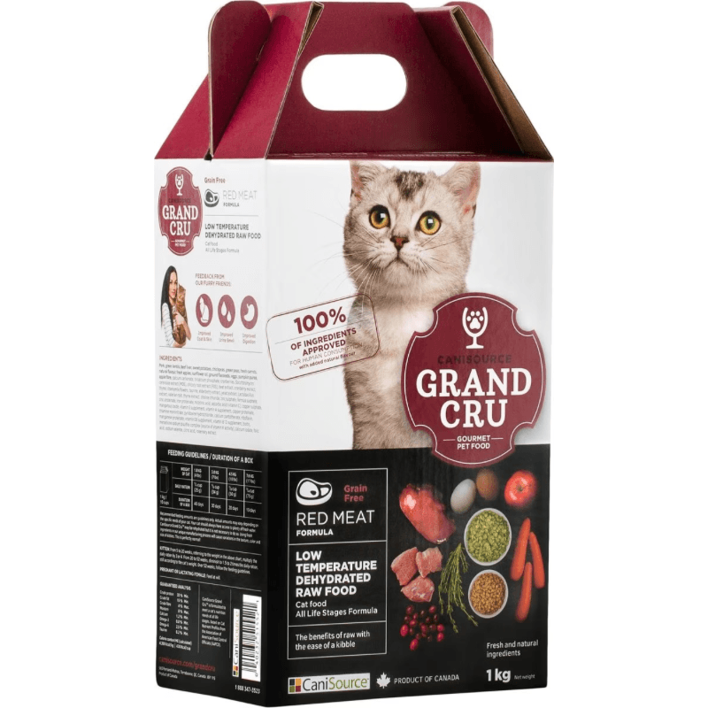 Dehydrated Raw Cat Food - GRAND CRU - Red Meat Formula - J & J Pet Club - Canisource