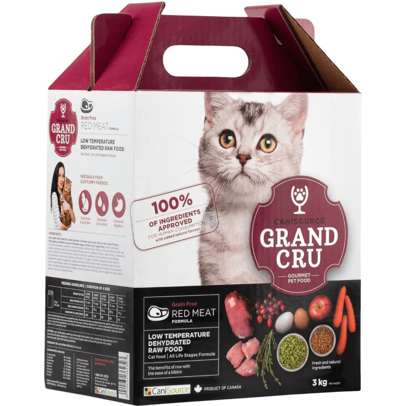 Dehydrated Raw Cat Food - GRAND CRU - Red Meat Formula - J & J Pet Club - Canisource