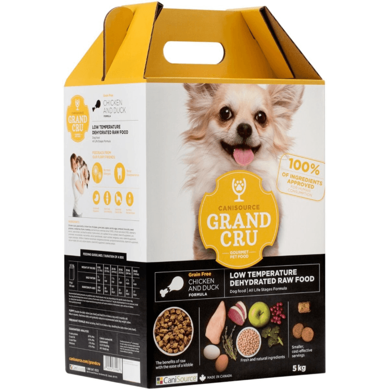 Dehydrated Raw Dog Food - GRAND CRU - Grain Free Chicken & Duck Formula - J & J Pet Club - Canisource