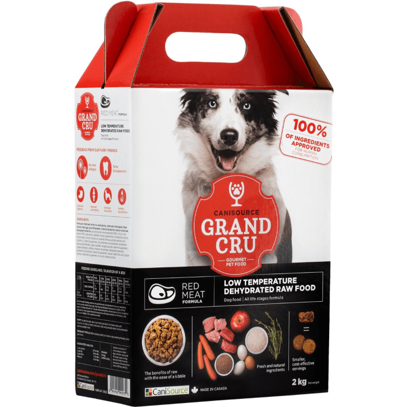 Dehydrated Raw Dog Food - GRAND CRU - Red Meat Formula - J & J Pet Club