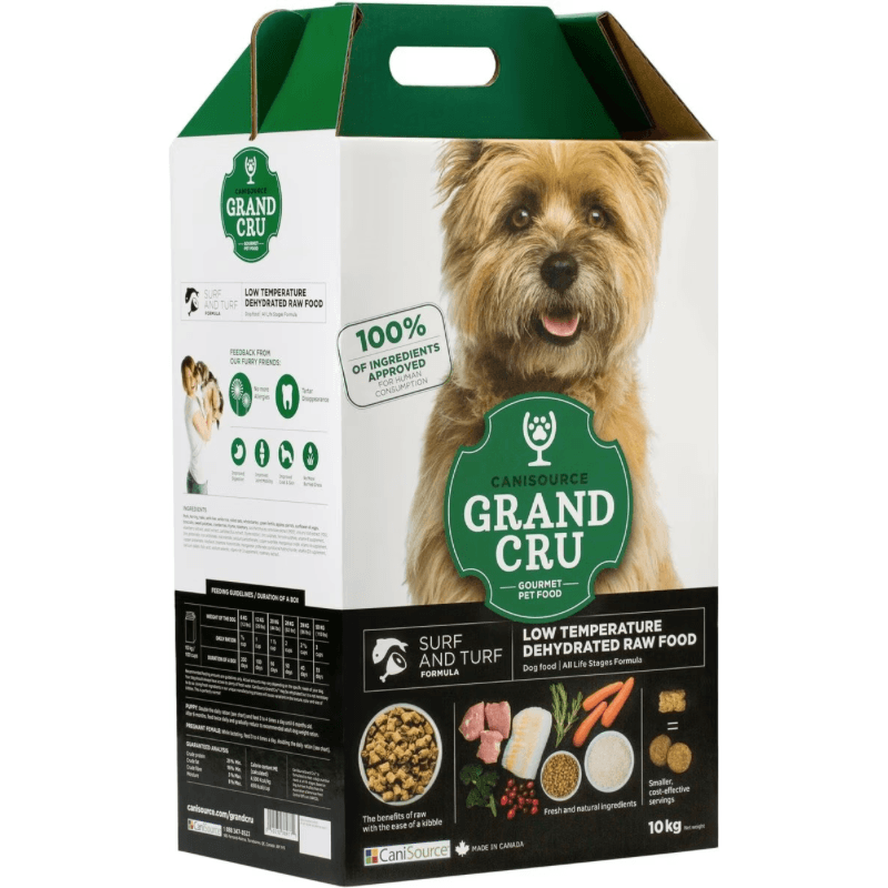 Dehydrated Raw Dog Food - GRAND CRU - Surf & Turf Formula - J & J Pet Club - Canisource