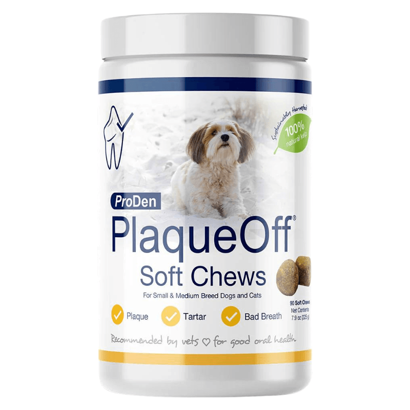 Dog & Cat Dental Care - PlaqueOff Soft Chews For Small & Medium Breed Dogs and Cats - J & J Pet Club - ProDen PlaqueOff
