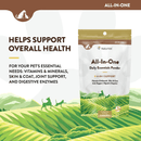 Dog & Cat Supplement, ALL-IN-ONE, Daily Essentials Powder + 4-in-1 Support, 13 oz - J & J Pet Club - Naturvet