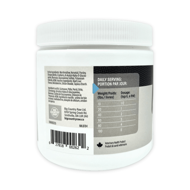 Dog & Cat Supplement - Bladder Support Fusion - 135 g - J & J Pet Club - Thrive