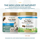Dog & Cat Supplement - GROOMING AID - Tear Stain - Helps Eliminate Tear Stains + Lutein Soft - 120 soft chews - J & J Pet Club - Naturvet