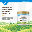 Dog & Cat Supplement - GROOMING AID - Tear Stain - Helps Eliminate Tear Stains + Lutein Soft - 120 soft chews - J & J Pet Club - Naturvet