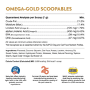 Dog & Cat Supplement - SCOOPABLES - SKIN & COAT, Omega-Gold Essential Fatty Aids + Anchovy Oil & Salmon Protein - 45 scoops - J & J Pet Club - Naturvet