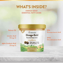 Dog & Cat Supplement - SKIN & COAT CARE, Omega-Gold Essential Fatty Aids + Salmon Oil - 90 soft chews - J & J Pet Club - Naturvet