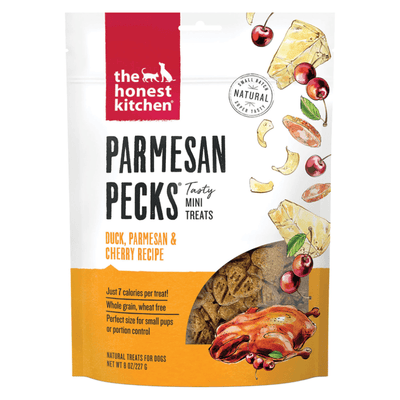 Dog Biscuits - PARMESAN PECKS - Duck & Cherry - 8 oz - J & J Pet Club - The Honest Kitchen