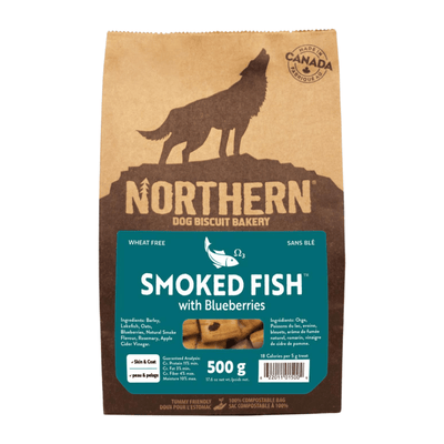 Dog Biscuits - Smoked Fish with Blueberries - 500 g - J & J Pet Club - Northern