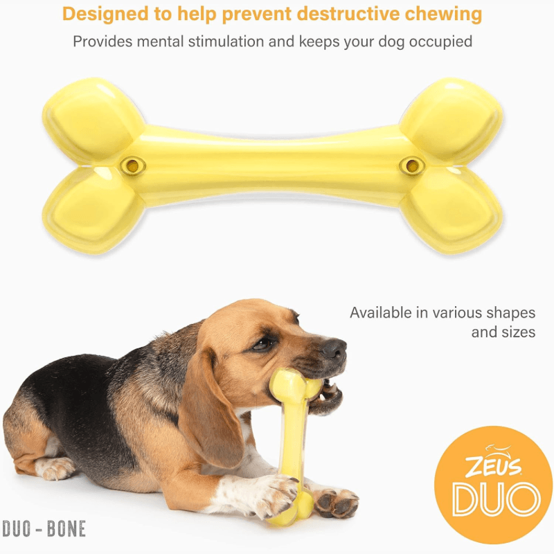Dog Chewing Toy - DUO - Bone - Coconut Scent - J & J Pet Club - Zeus