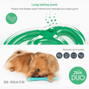 Dog Chewing Toy - DUO - Ninja Star - Mint Scent - J & J Pet Club - Zeus