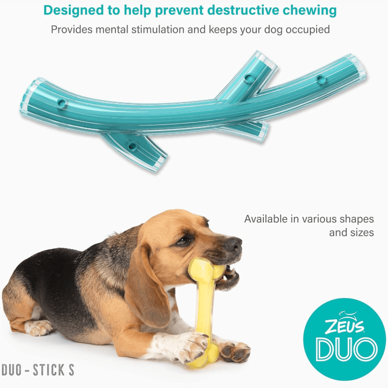 Dog Chewing Toy - DUO - Stick S - Chicken Scent - J & J Pet Club - Zeus