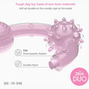Dog Chewing Toy - DUO, Tri-Ring, Coconut Scent - J & J Pet Club - Zeus