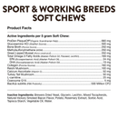 Dog Dental Care - BREED SPECIFIC - Sport & Working Breeds - 50 soft chews - J & J Pet Club - Naturvet
