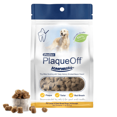 Dog Dental Care - SCOOPABLES - PlaqueOff Soft Chews For Large & Giant Breed Dogs - 45 scoops - J & J Pet Club - ProDen PlaqueOff
