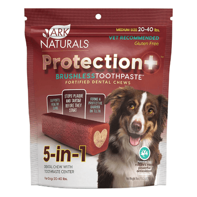 Dog Dental Chew - PROTECT, Protection+ Brushless Toothpaste - J & J Pet Club - Ark Naturals