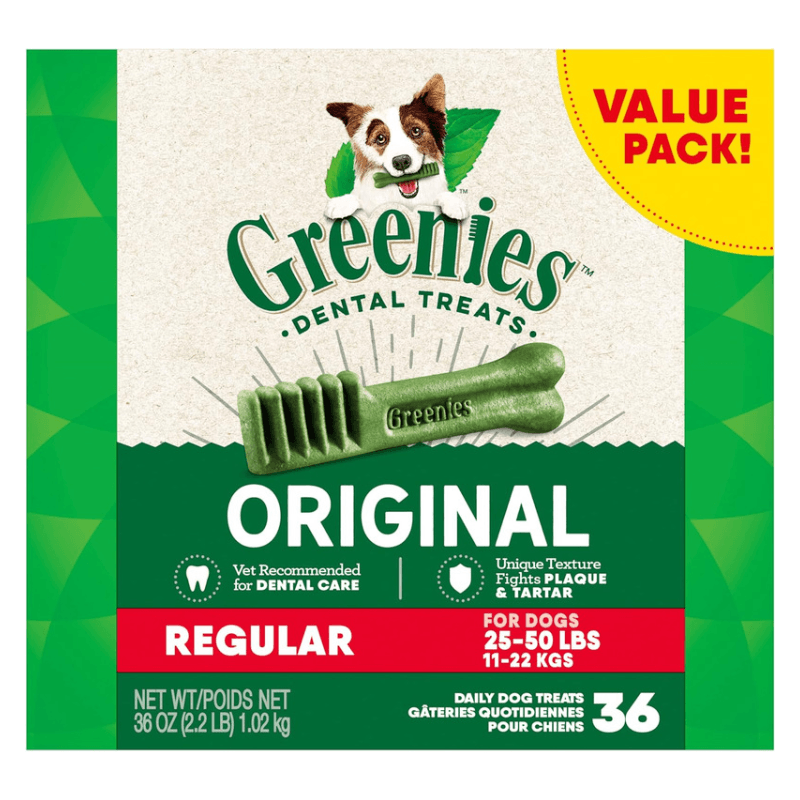 Dog Dental Treat - Original REGULAR - J & J Pet Club - Greenies