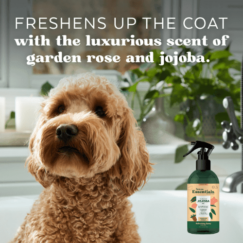 Dog Deodorizing Spray - ESSENTIALS - Jojoba Oil Refreshing - 8 oz - J & J Pet Club - TropiClean