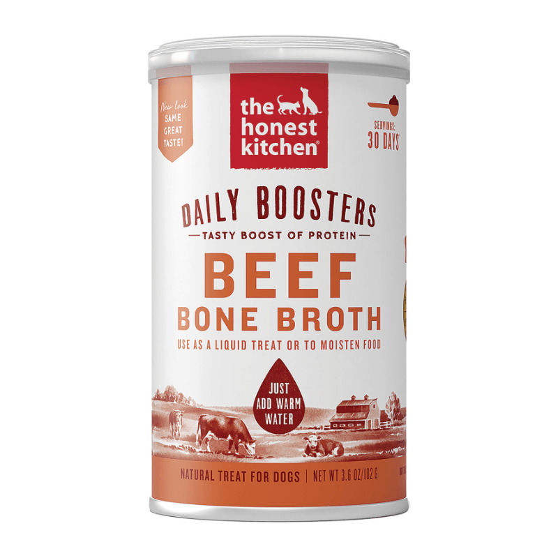Dog Food Booster - Instant Beef Bone Broth with Turmeric - 3.6 oz - J & J Pet Club - the honest kitchen