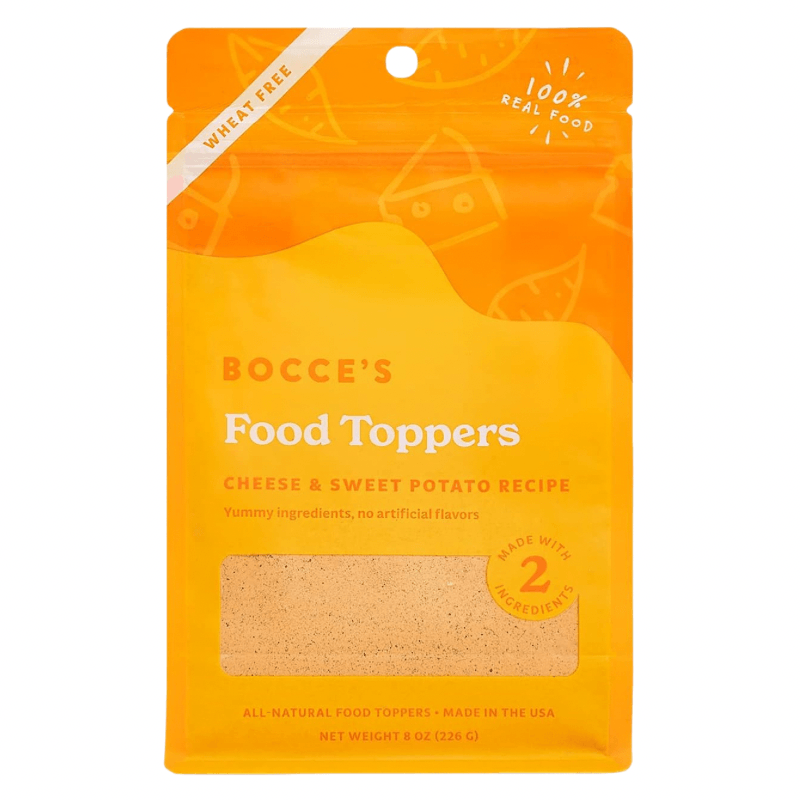 Dog Food Topper - Cheese & Sweet Potato Recipe - 8 oz - J & J Pet Club - Bocce's Bakery