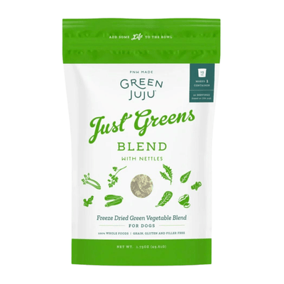 Dog Food Topper - Freeze Dried Green Vegetable Blend - J & J Pet Club - GREEN JUJU