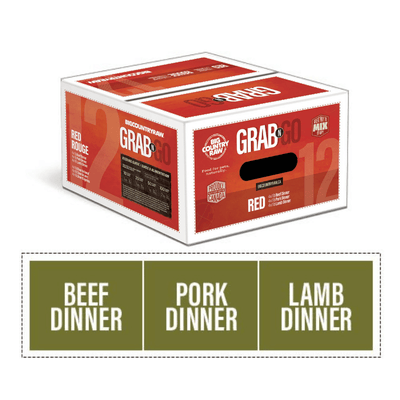 Dog Frozen Raw - Grab N Go - RED Deal 12 - 3 x 4 lb - J & J Pet Club - Big Country Raw