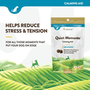 Dog Supplement - CALMING AID - Quiet Moments - Calming Aid + Melatonin - 65 soft chews - J & J Pet Club - Naturvet
