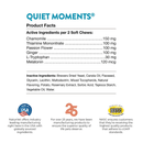 Dog Supplement - CALMING AID - Quiet Moments - Calming Aid + Melatonin - 65 soft chews - J & J Pet Club - Naturvet