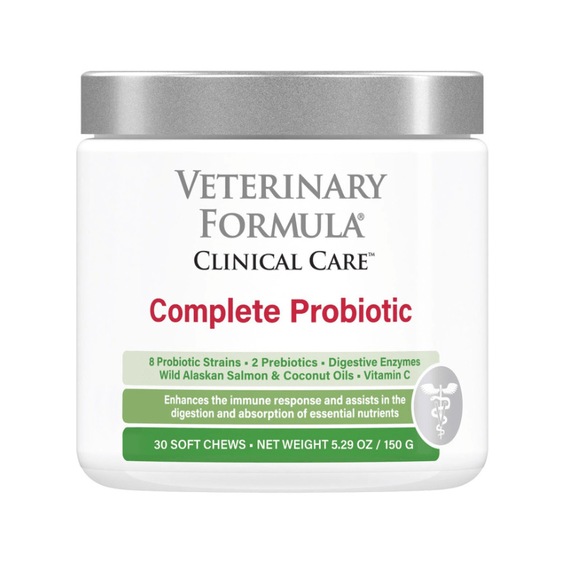 Dog Supplement - Complete Probiotic - 5.29 oz, 30 soft chews - J & J Pet Club - Veterinary Formula Clinical Care