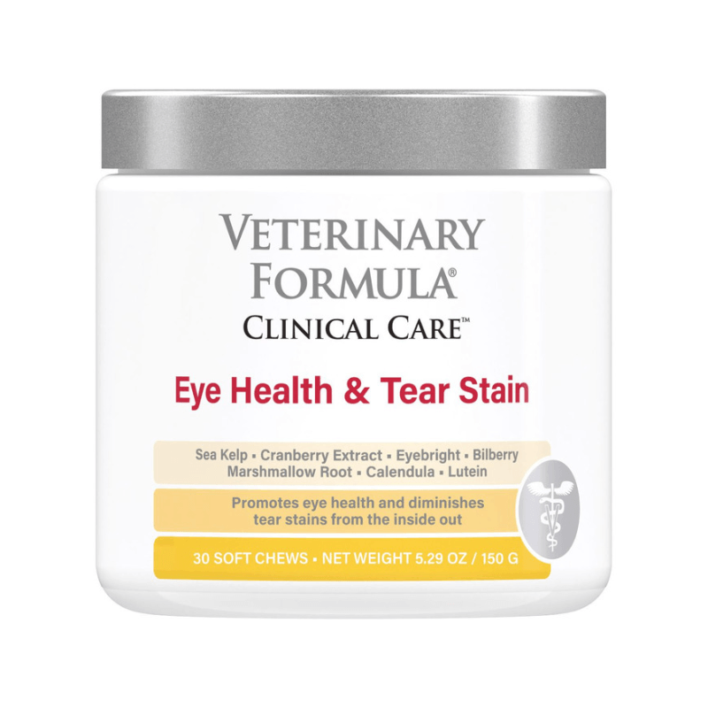 Dog Supplement - Eye Health & Tear Stain - 5.29 oz, 30 soft chews - J & J Pet Club - Veterinary Formula Clinical Care
