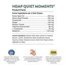 Dog Supplement - HEMP HEALTH - Hemp Quiet Moments + Hemp Seed - Soft Chews - J & J Pet Club - Naturvet