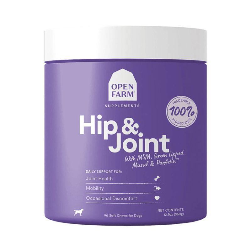 Dog Supplement - Hip & Joint - 90 ct soft chews - J & J Pet Club - Open Farm