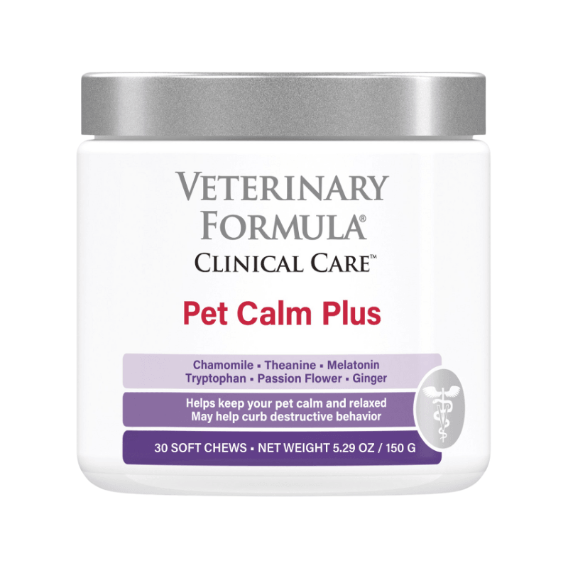 Dog Supplement - Pet Calm Plus - 5.29 oz, 30 soft chews - J & J Pet Club - Veterinary Formula Clinical Care
