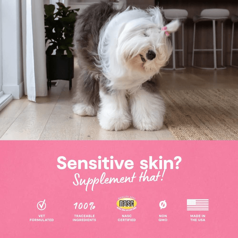 Dog Supplement - Skin & Coat - 90 ct soft chews - J & J Pet Club - Open Farm