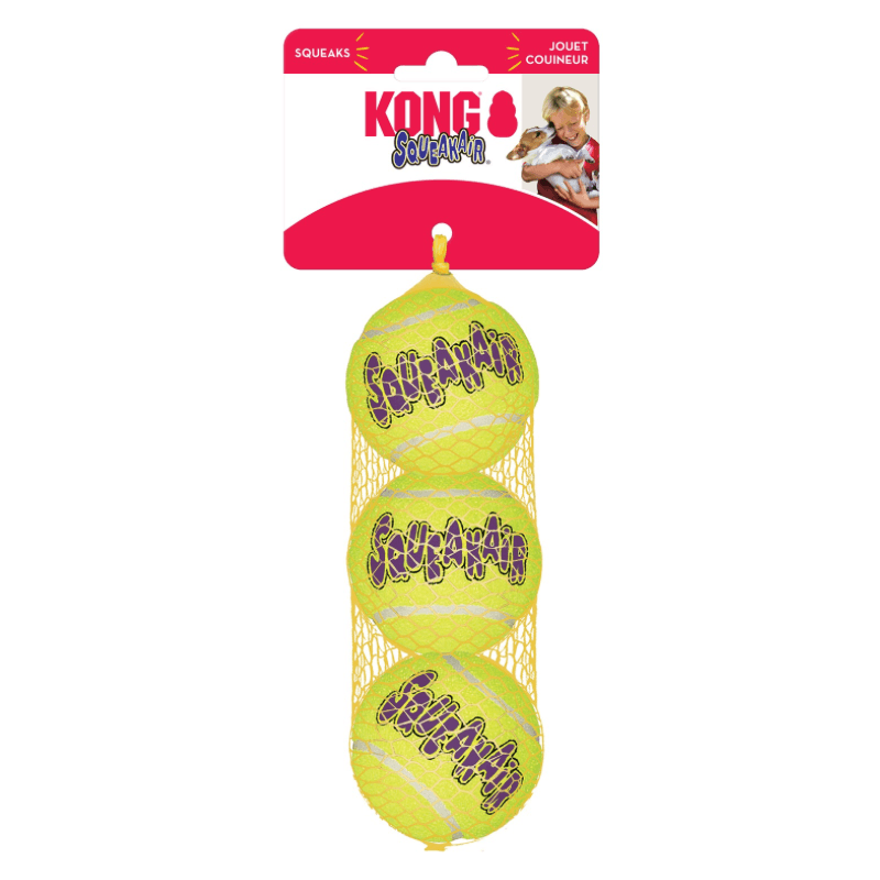 Dog Toy - SqueakAir - Tennies Balls - J & J Pet Club - Kong