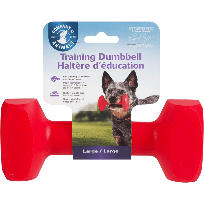 Dog Toy - Training Dumbbell - J & J Pet Club - COMPANY OF ANIMALS