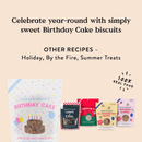 Dog Treat - BISCUITS - BIRTHDAY CAKE - Peanut Butter, Carob & Vanilla Recipe - 5 oz - J & J Pet Club - Bocce's Bakery