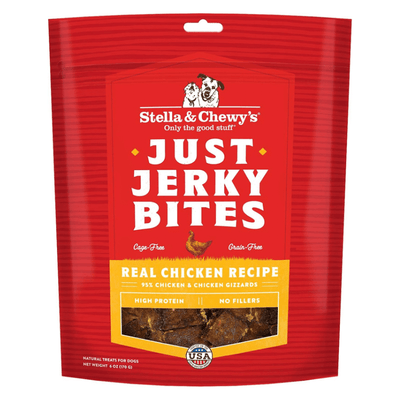 Dog Treat - JUST JERKY BITES - Real Chicken Recipe - 6 oz - J & J Pet Club - Stella & Chewy's