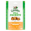 Dog Treat - PILL POCKETS - Tablet Size - Chicken Flavor - 3.2 oz - J & J Pet Club - Greenies